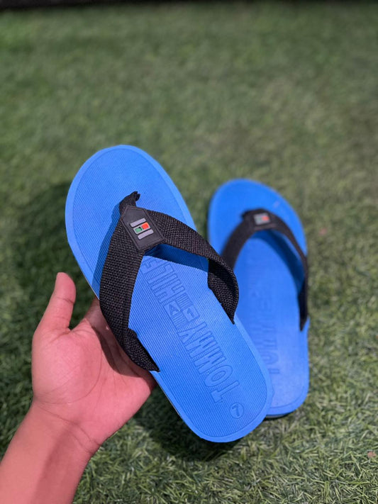 Men’s Blue Casual Flip Flops – Anti-Slip, Lightweight, Daily Wear Slippers for Summer
